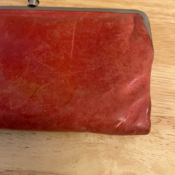 HOBO Lauren Polished Leather Double Frame Design Vintage-Inspired Aesthetic - Picture 13 of 16